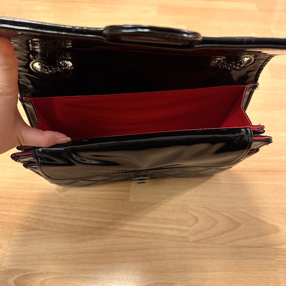 Quilted Leather Double Flap Shoulder Bag - Picture 4 of 6